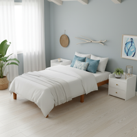 Twin coastal bed off-center no light