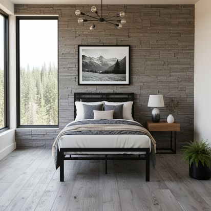 Twin straight-on foot