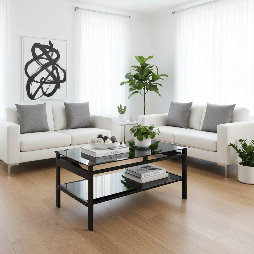 Two Sofas with Design Books