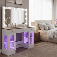 Vanity table in luxurious modern bedroom