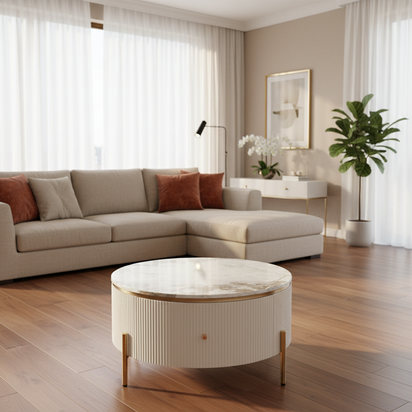 Warm Modern Living Room