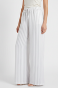 White Pinstripe Palazzo Pants