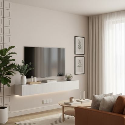 White TV Stand - New Decor 2