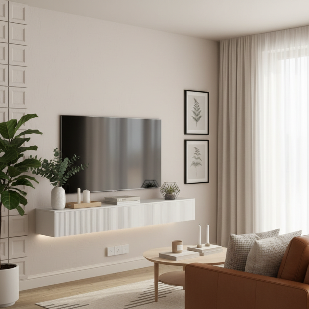 White TV Stand - New Decor 2