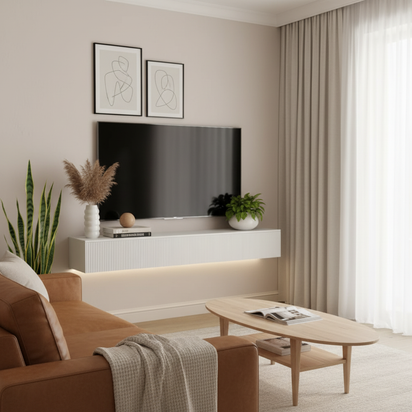 White TV Stand - New Decor 5