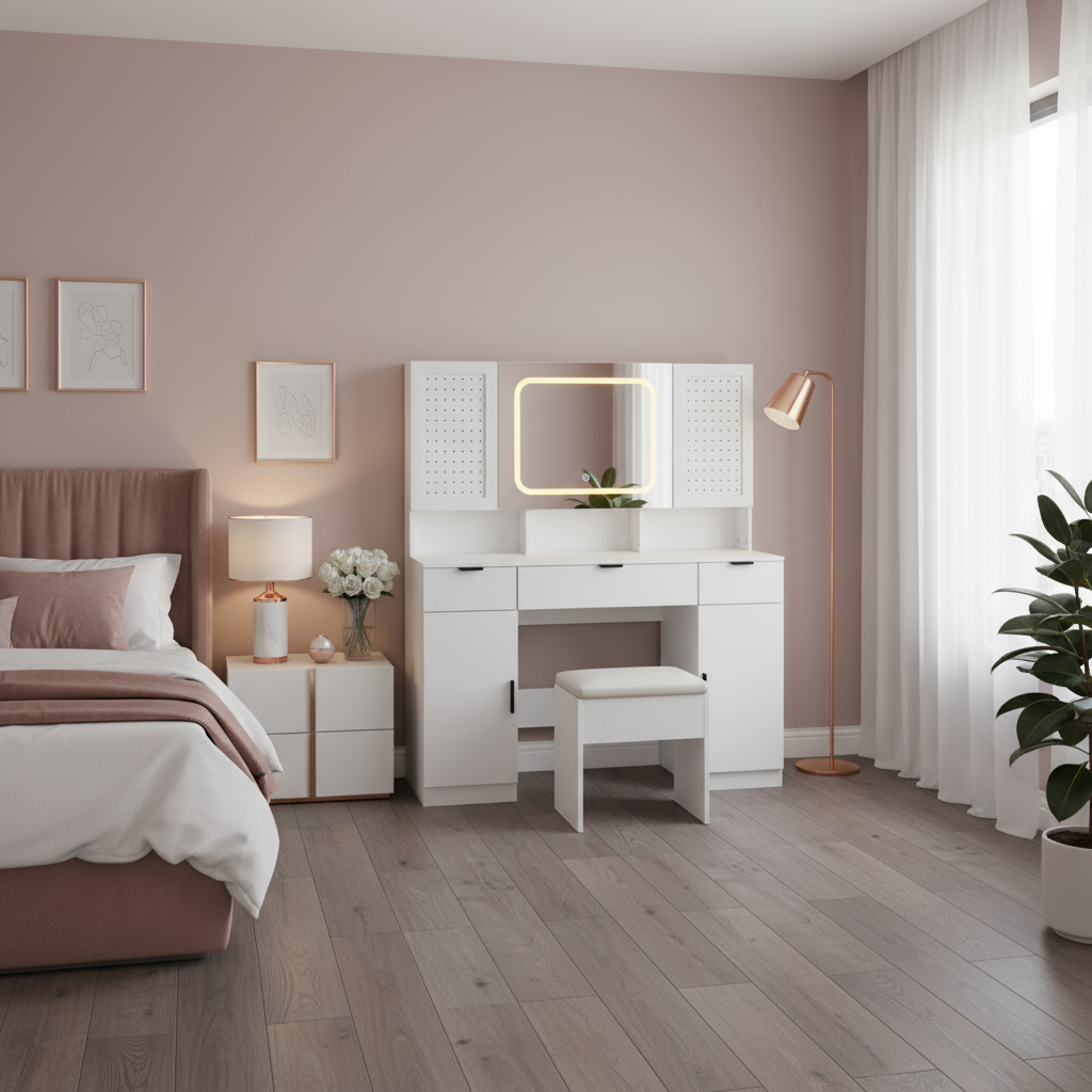 White Vanity New Color Scheme