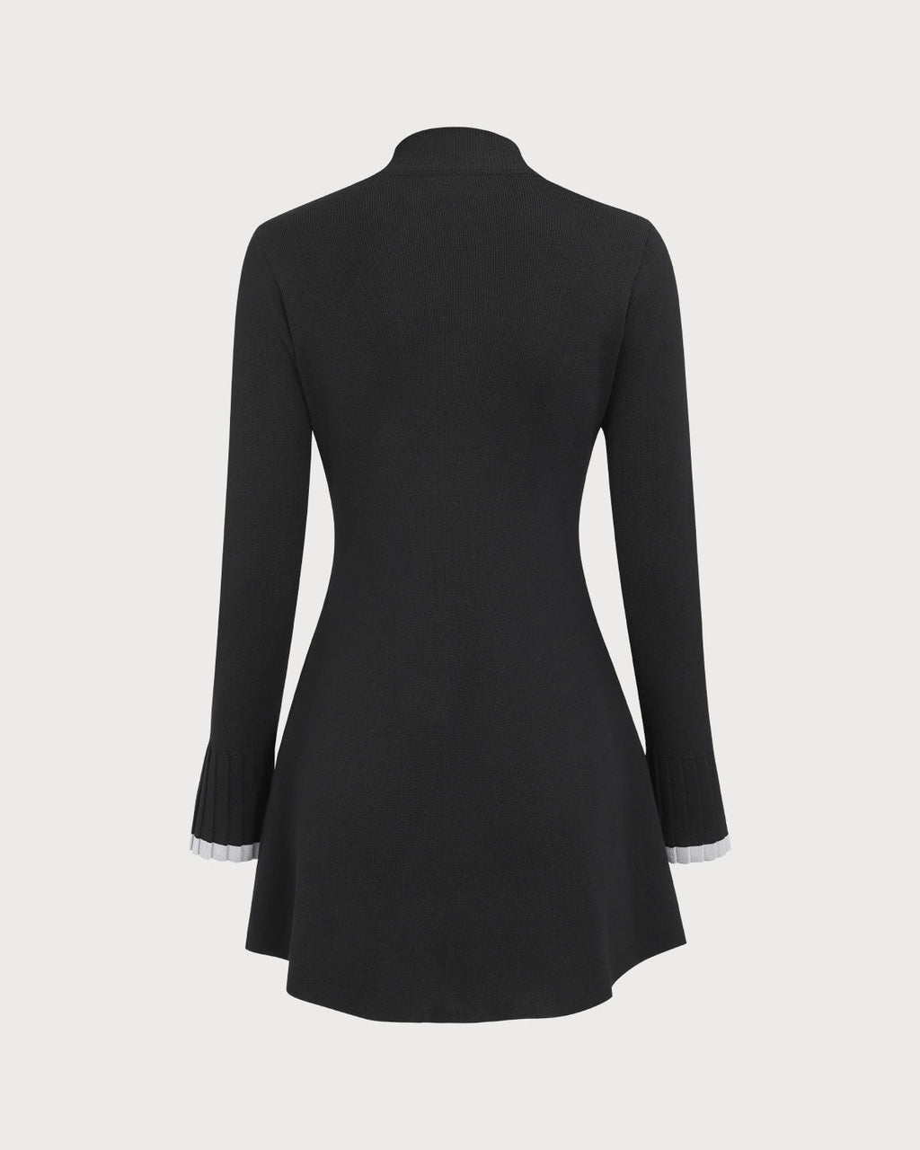 Noir Long Sleeve Sweater Mini Dress