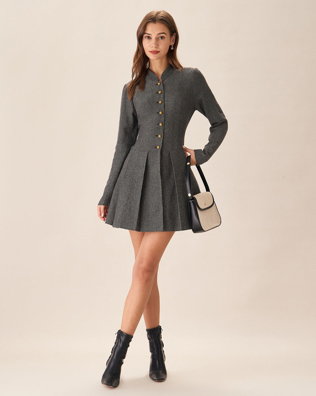 Amalfi Pleated Mini Dress