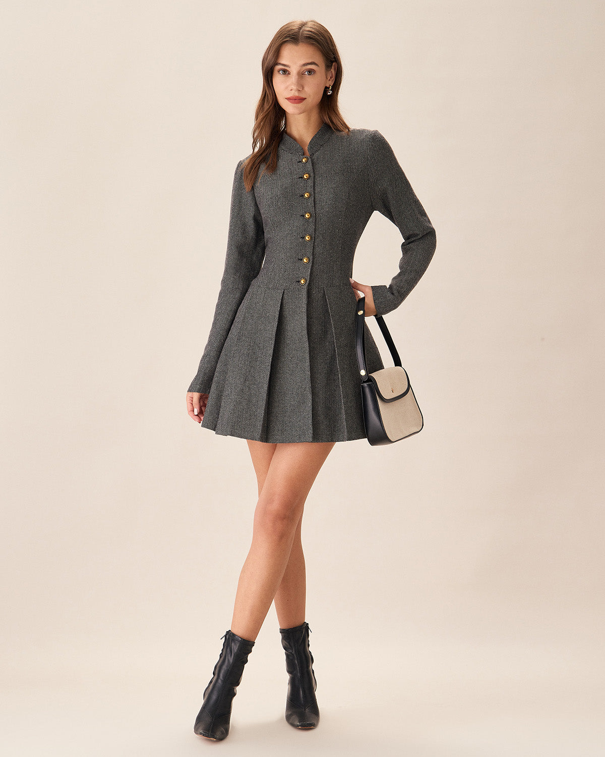Amalfi Pleated Mini Dress