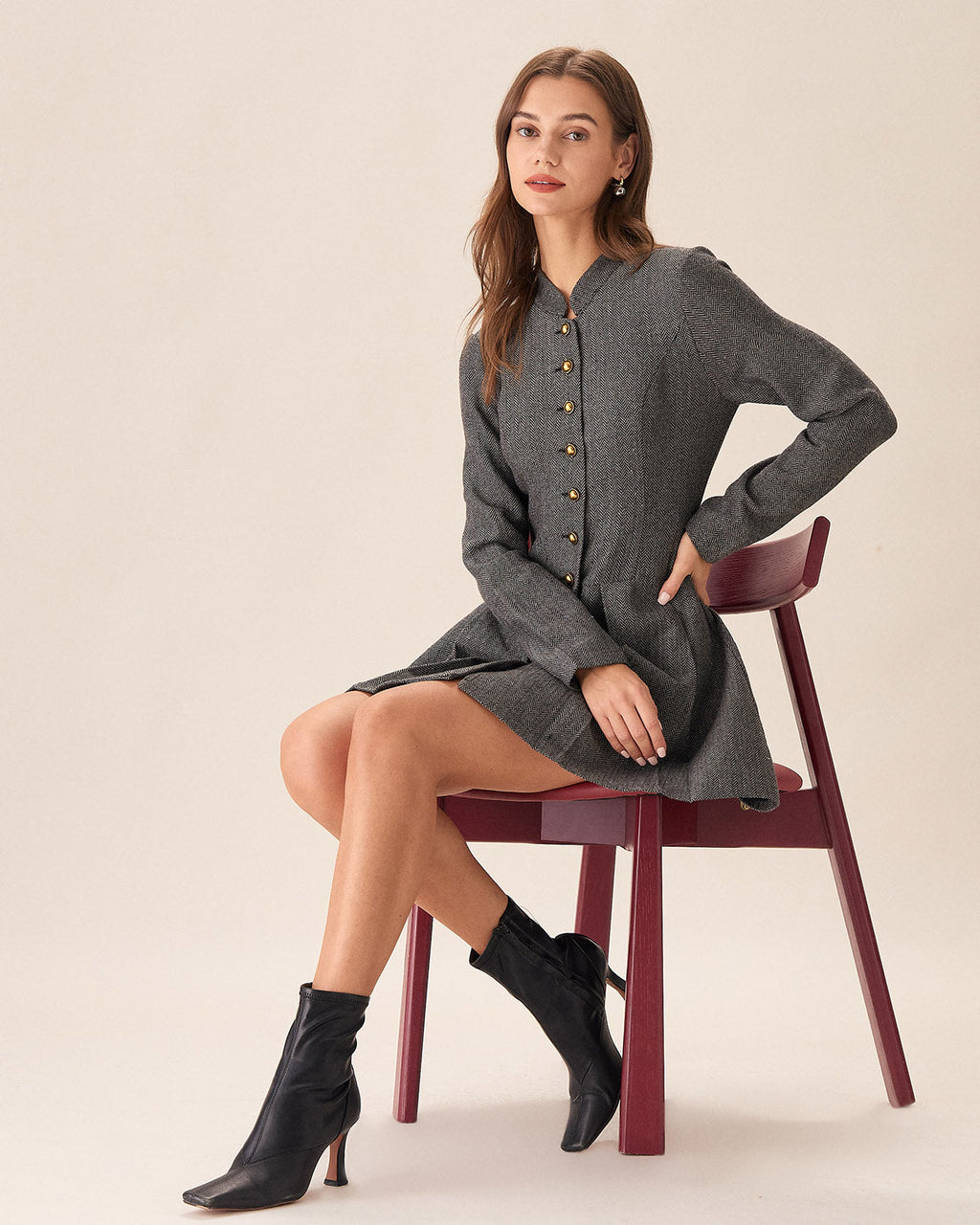 Amalfi Pleated Mini Dress
