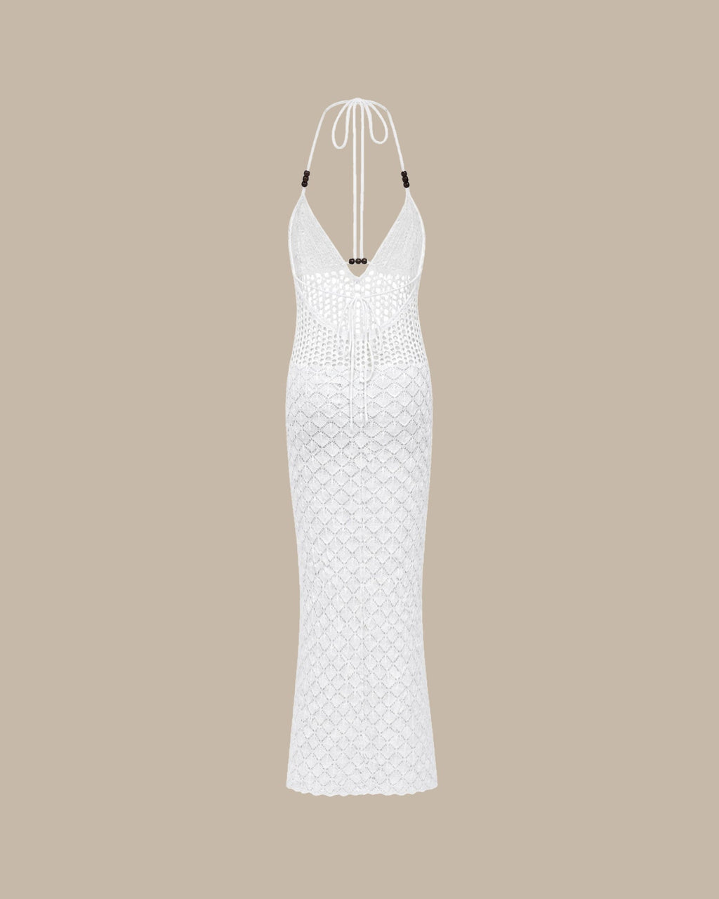 Casual Breathable Halter Knit Cover-up
