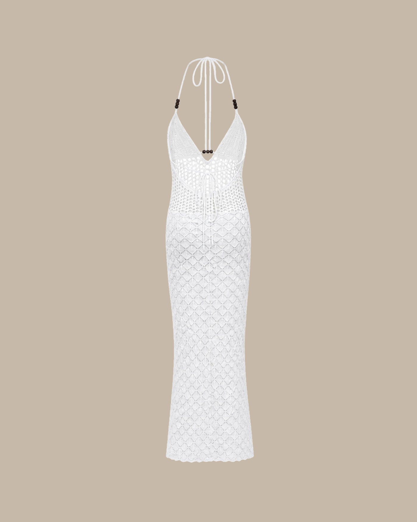 Casual Breathable Halter Knit Cover-up