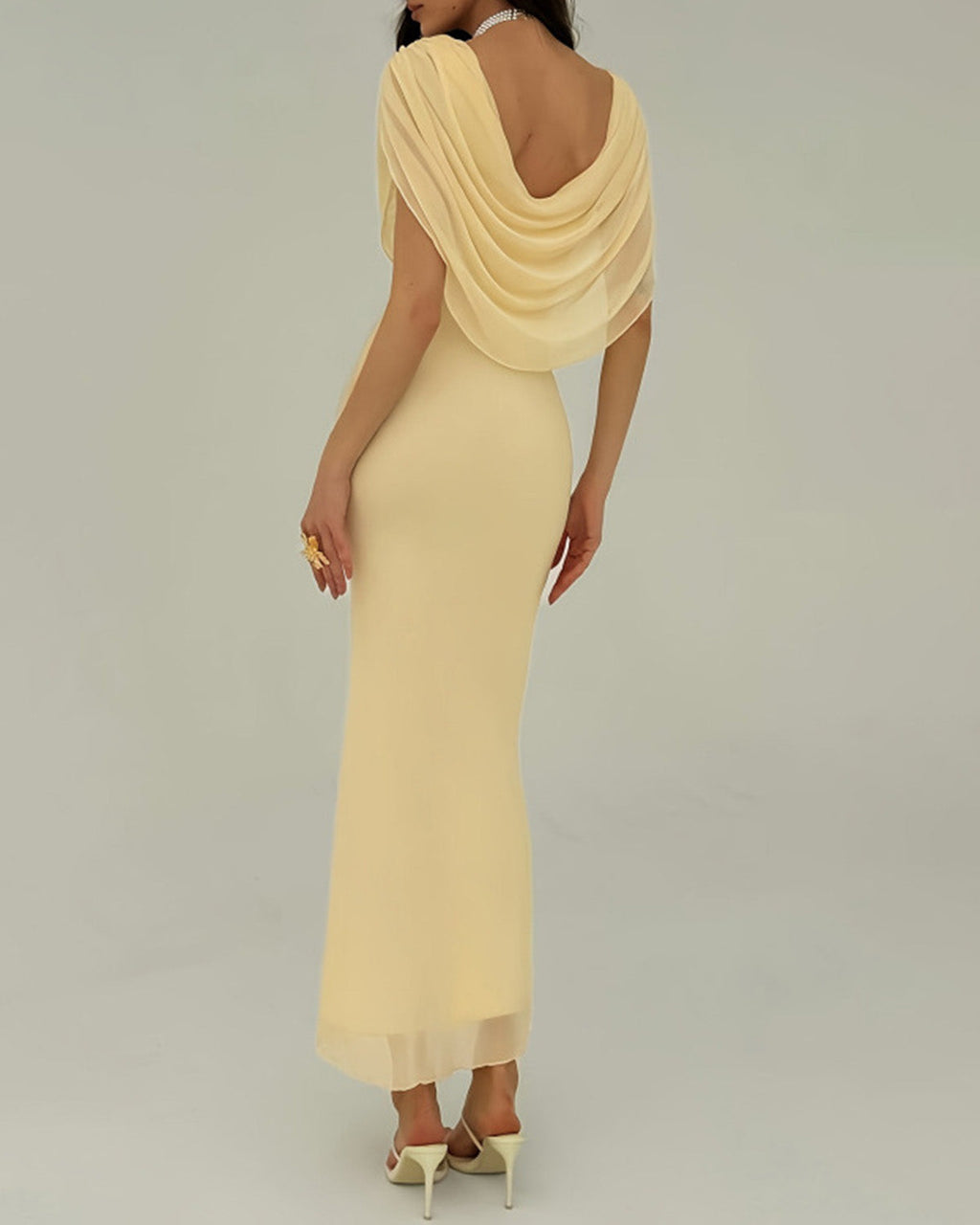 Luxe Cowl Neck Sleeveless Maxi Dress