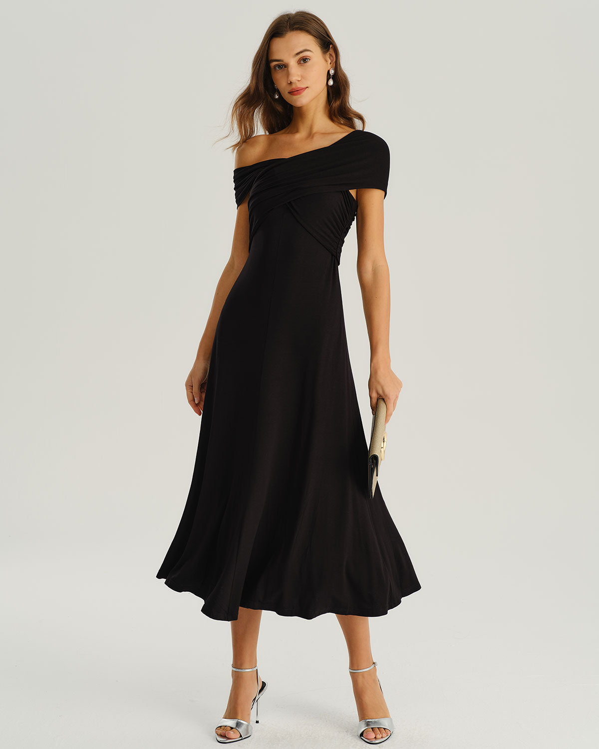 Jada One Shoulder Midi Dress