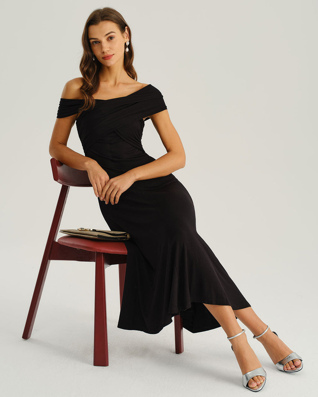 Jada One Shoulder Midi Dress