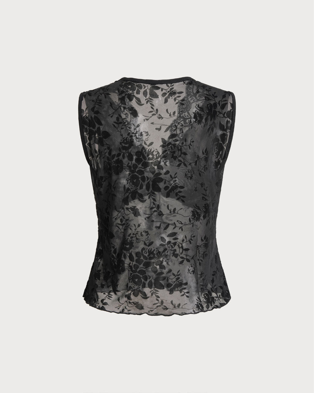 Timeless Classic Black Lace Tank Top