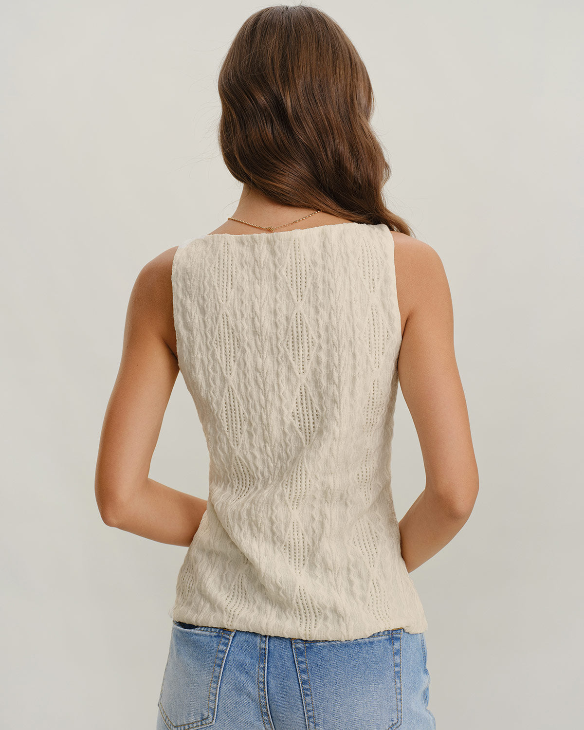 Molly Comfortable Button Tank Top