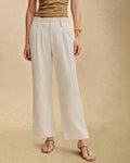 Timeless Elastic Waist Straight Pants With Pockets