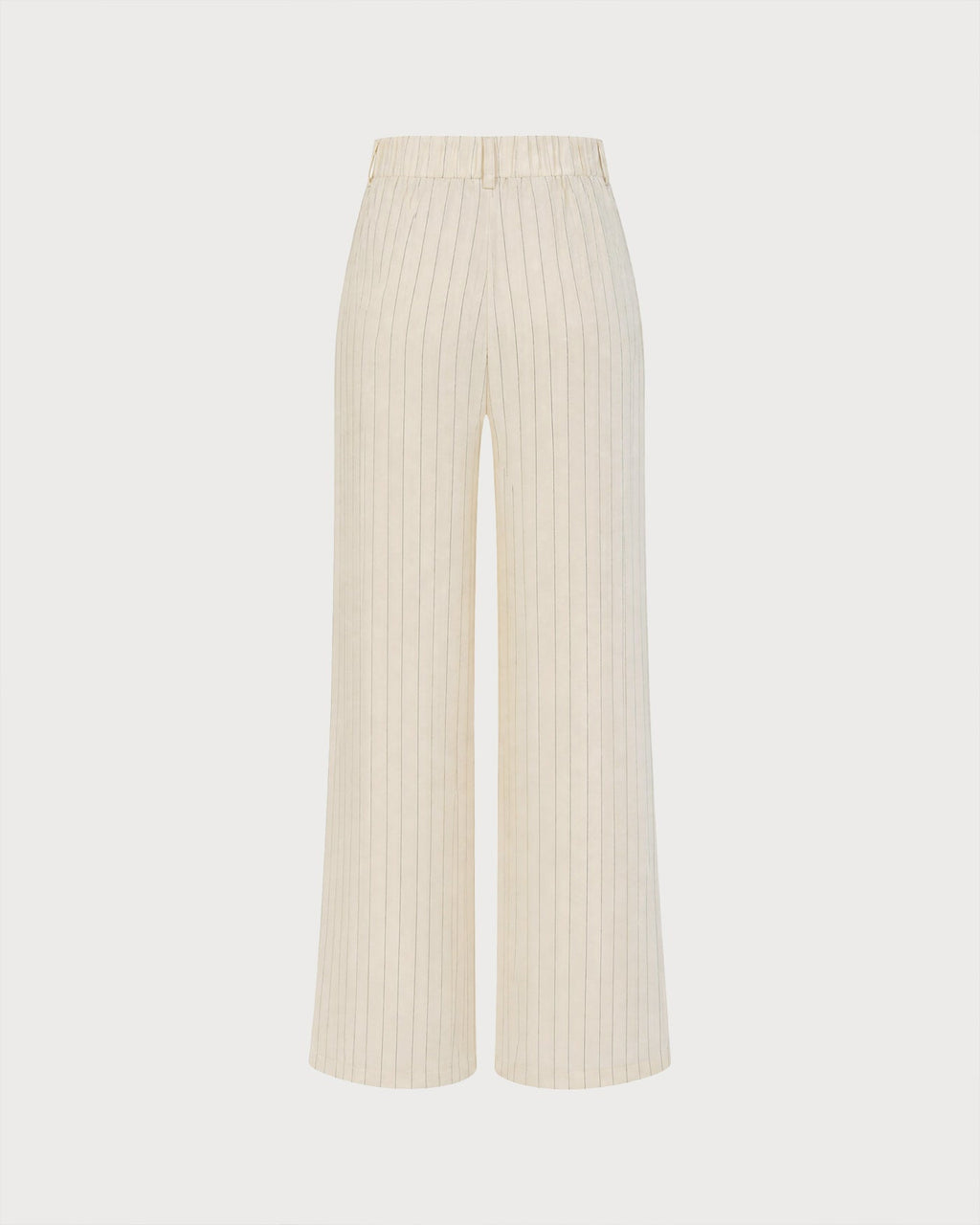 Timeless Elastic Waist Straight Pants With Pockets