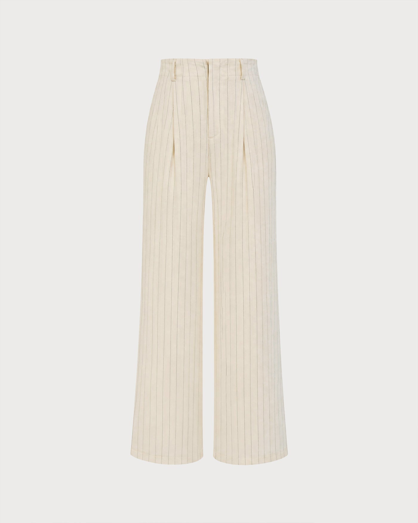 Timeless Elastic Waist Straight Pants With Pockets