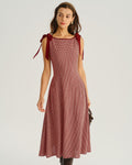 Golden Age Gingham A-Line Midi Dress