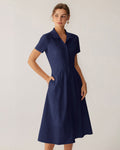 Martha Mature Pocket Short Sleeve Midi Dress