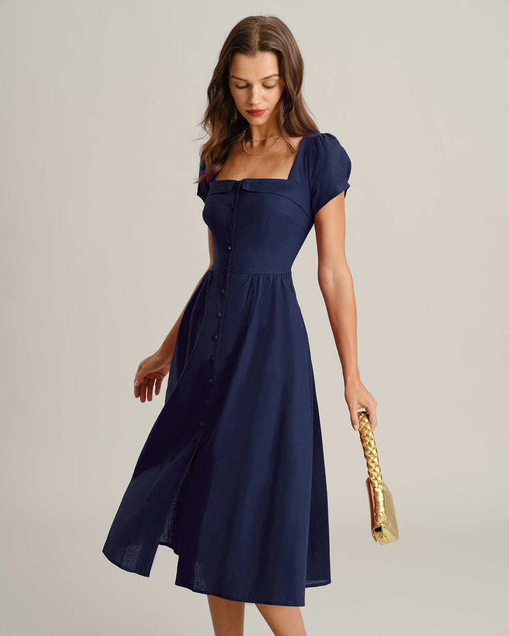 Bella Short Sleeve Midi Dress