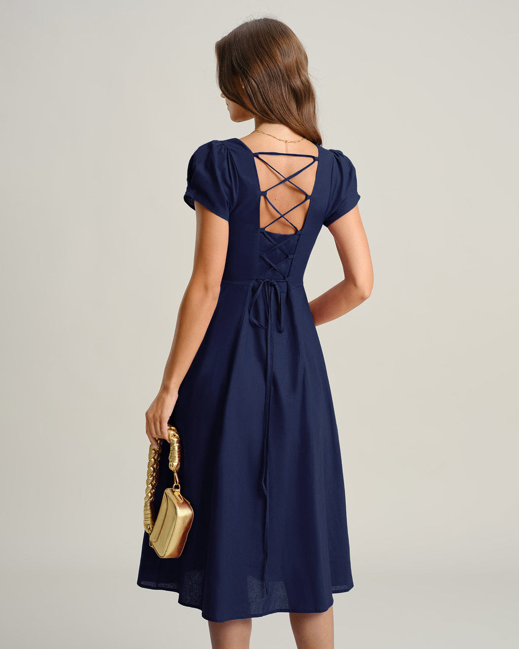 Bella Short Sleeve Midi Dress