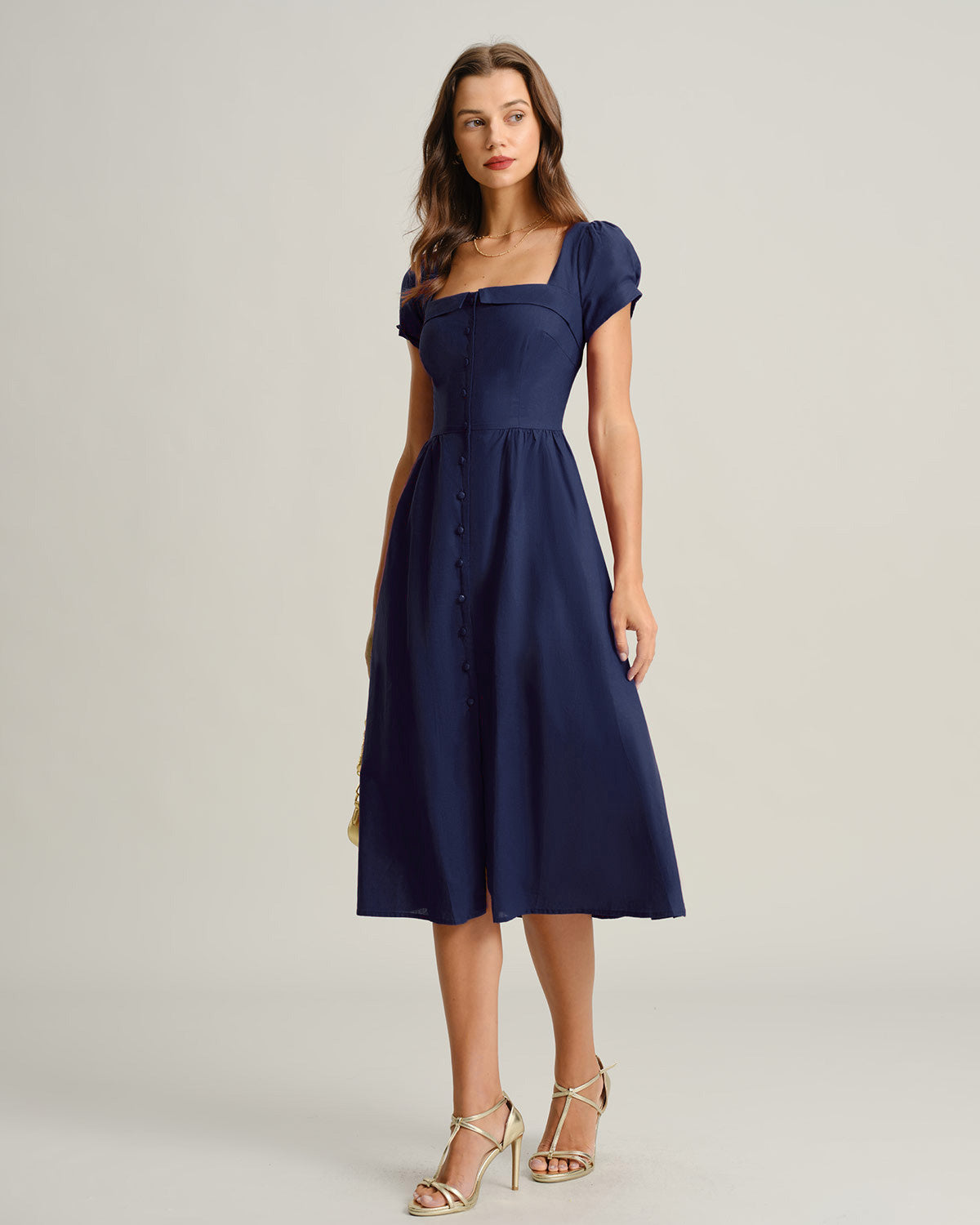 Bella Short Sleeve Midi Dress
