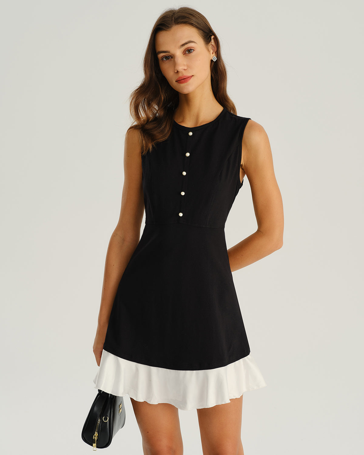 Manhattan A-Line Sleeveless Mini Dress