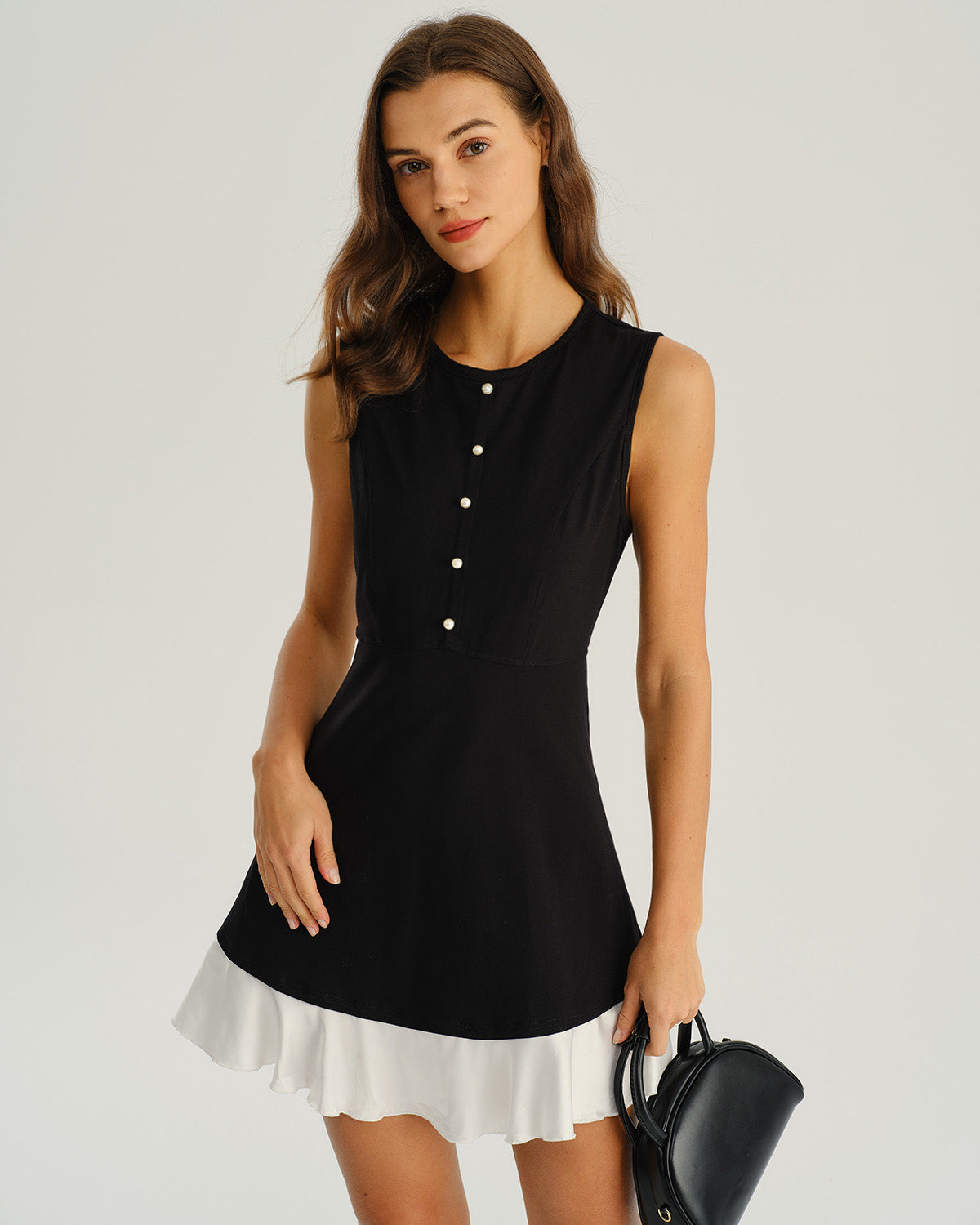 Manhattan A-Line Sleeveless Mini Dress