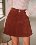 Elsa Classic Corduroy Mini Skirt