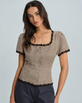 Tammy Comfort Wear Plaid Blouse