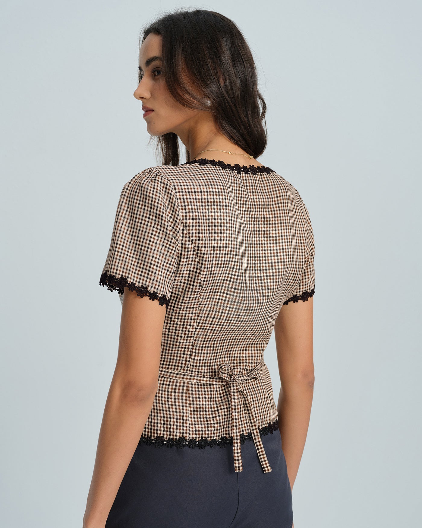 Tammy Comfort Wear Plaid Blouse