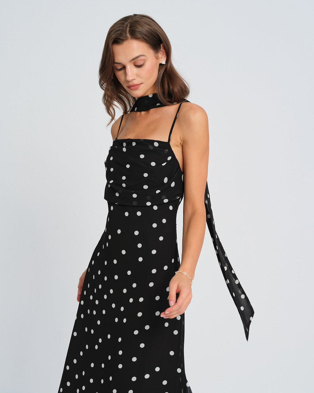 Stargirl Polka Dot Slip Maxi Dress