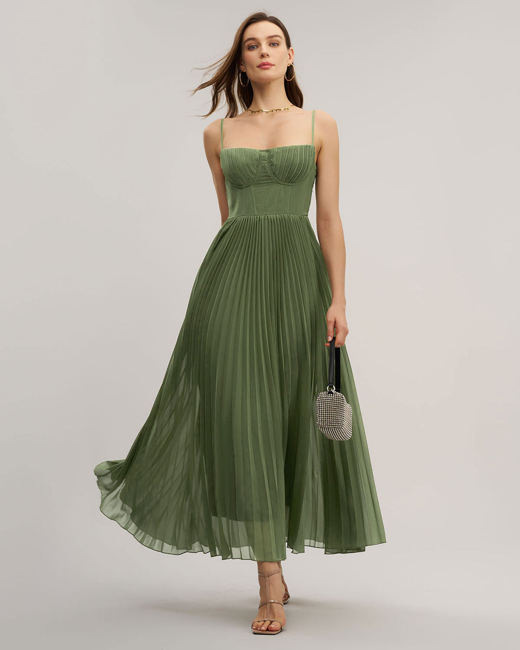 Garden Romance Sweetheart Slip Maxi Dress