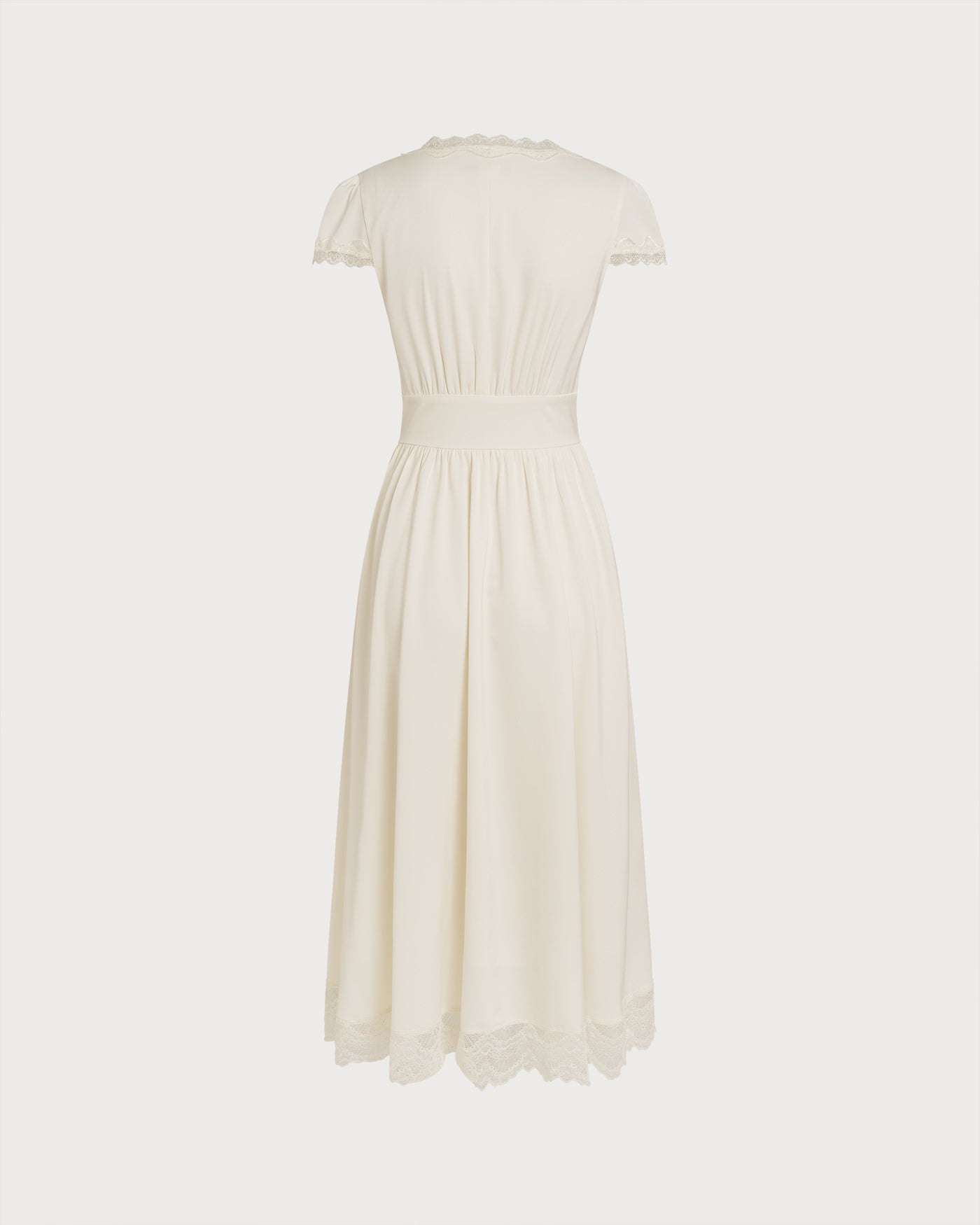 Petal Lace V-Neck Maxi Dress