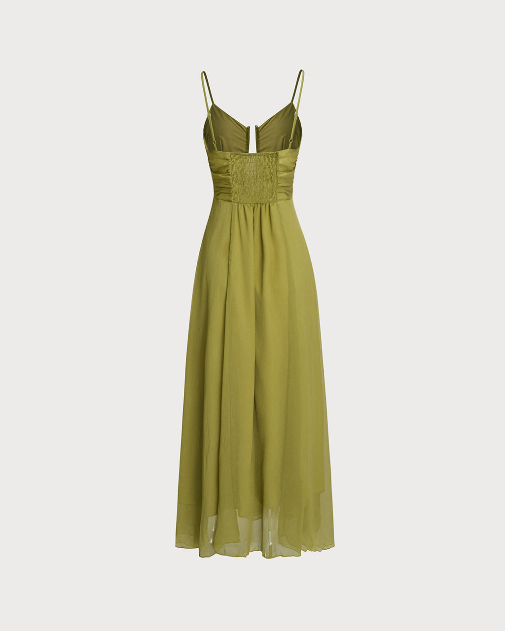 Envy Ruched Slip Summer Maxi Dress