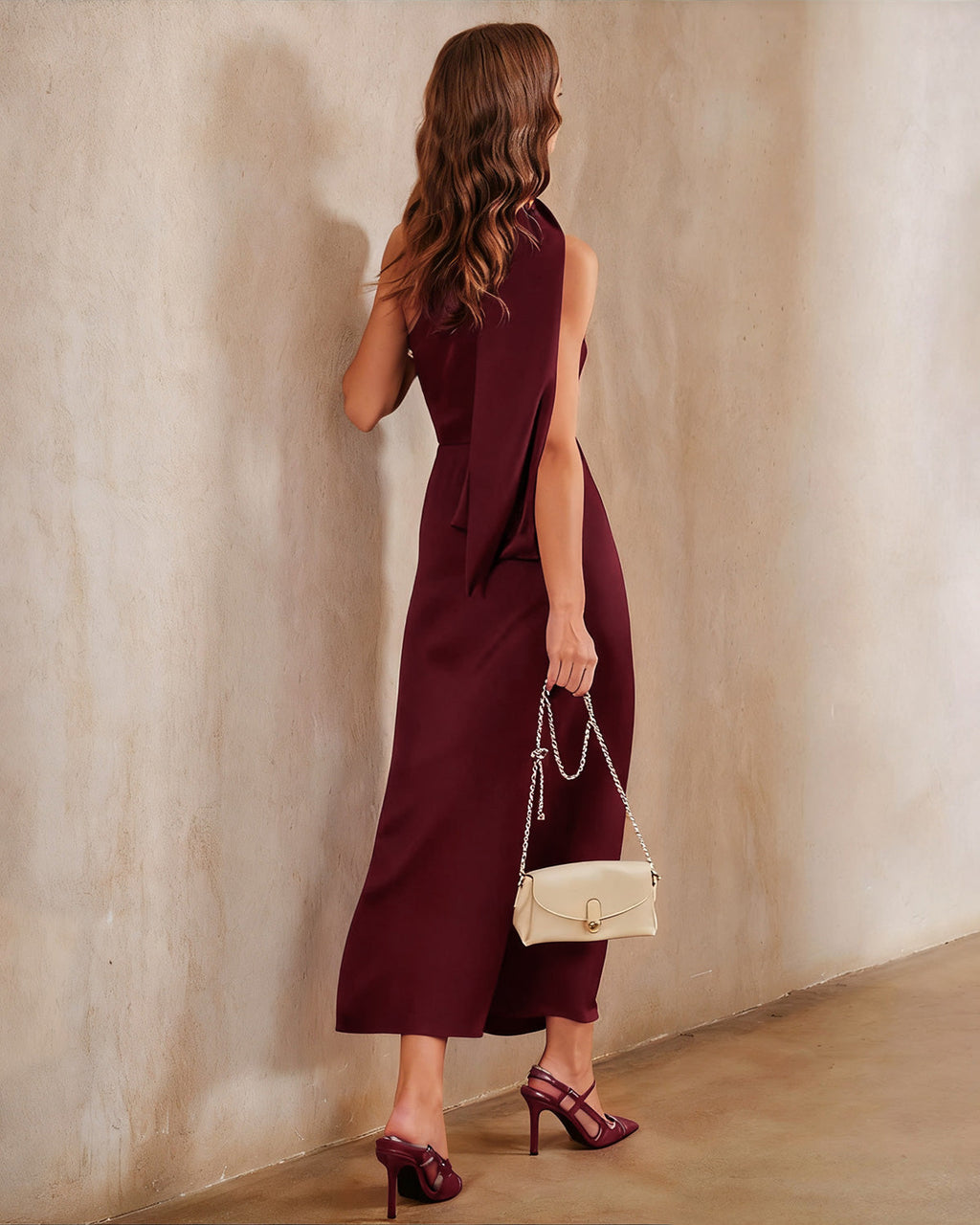 Lovestruck Satin One Shoulder Maxi Dress