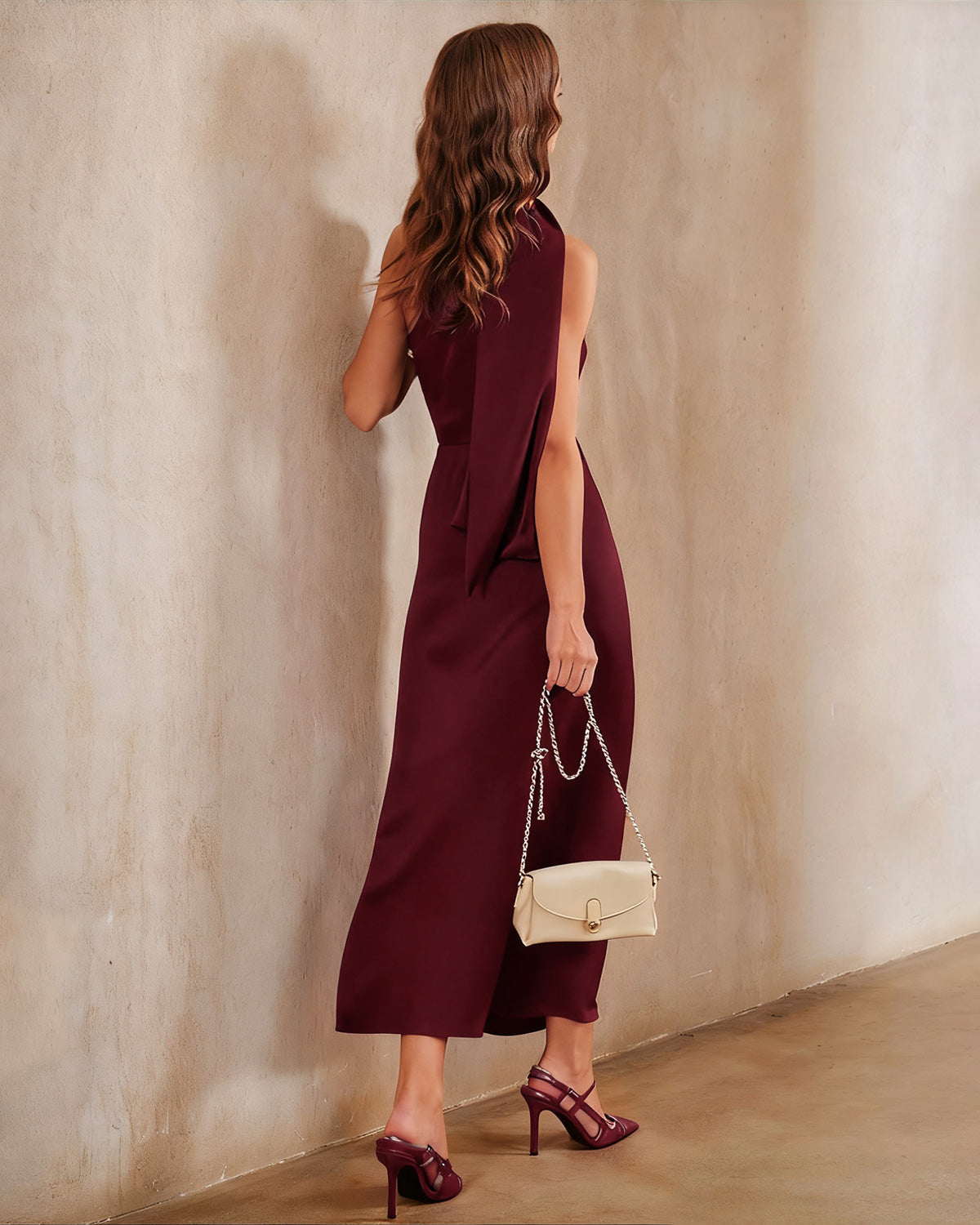 Lovestruck Satin One Shoulder Maxi Dress