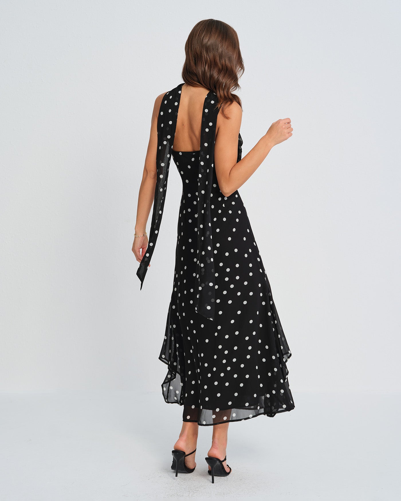 Stargirl Polka Dot Slip Maxi Dress