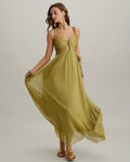 Envy Ruched Slip Summer Maxi Dress