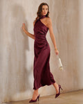 Lovestruck Satin One Shoulder Maxi Dress