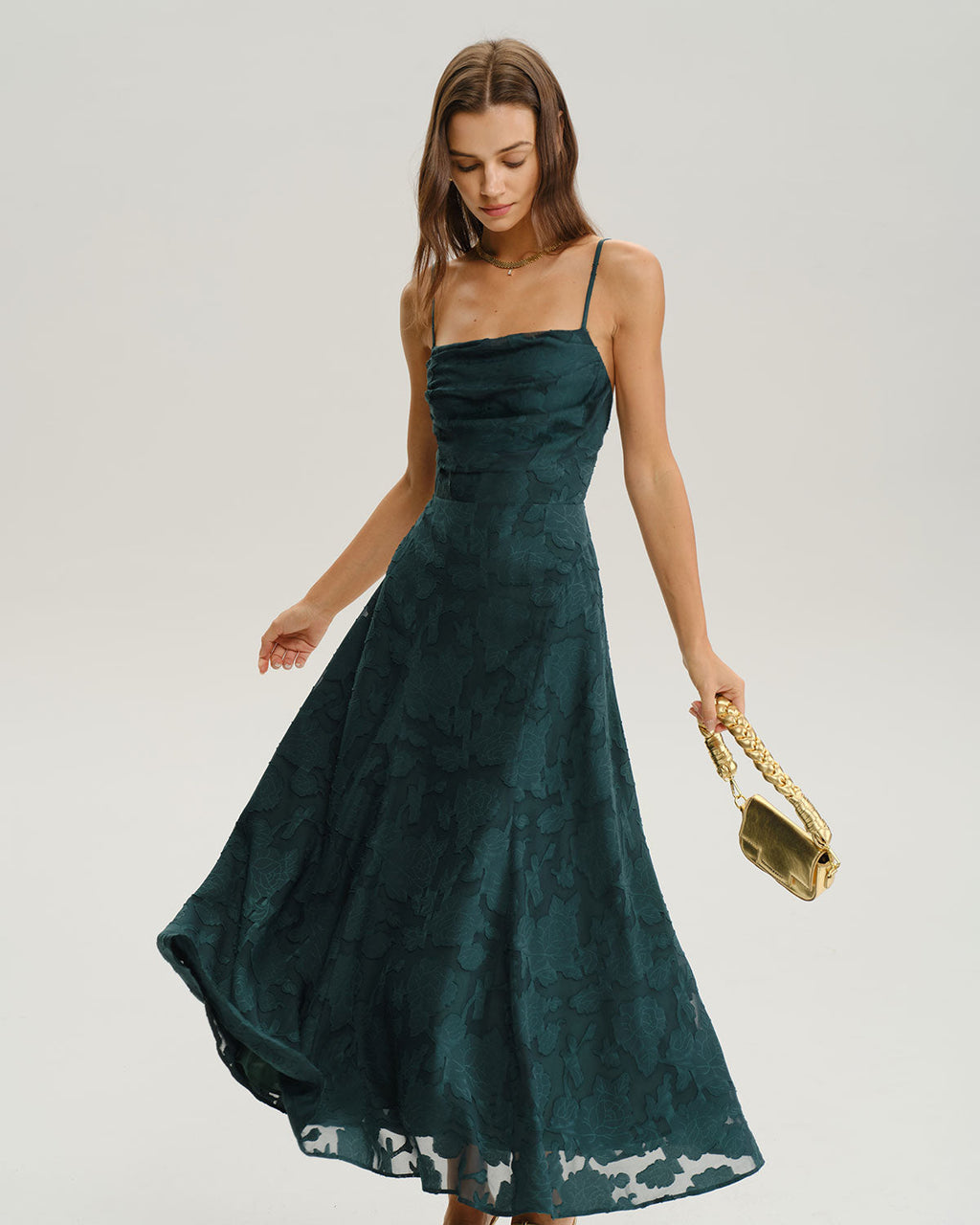 Carrie Sage A-Line Slip Maxi Dress