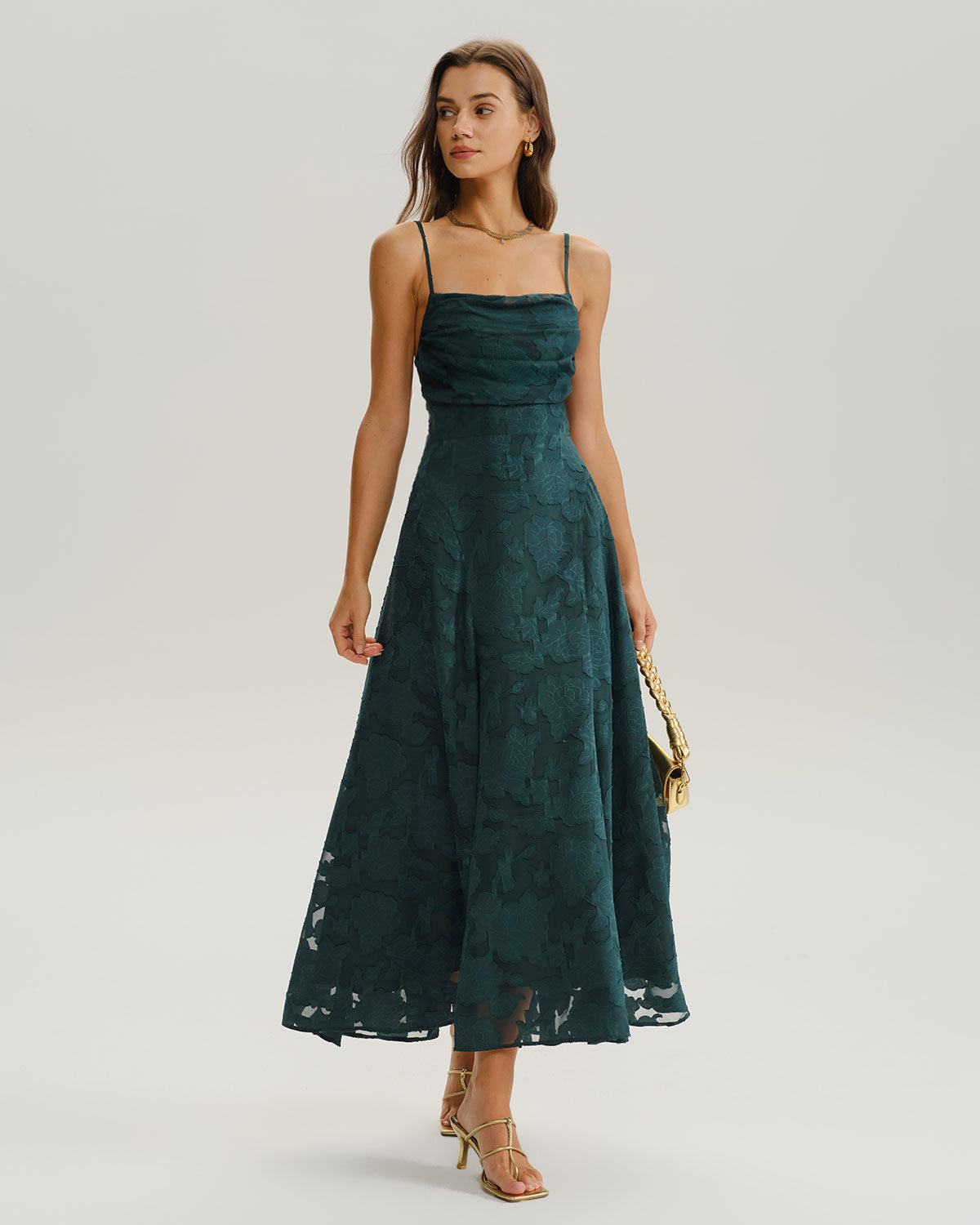Carrie Sage A-Line Slip Maxi Dress