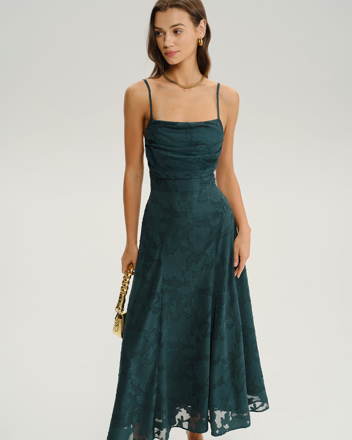 Carrie Sage A-Line Slip Maxi Dress