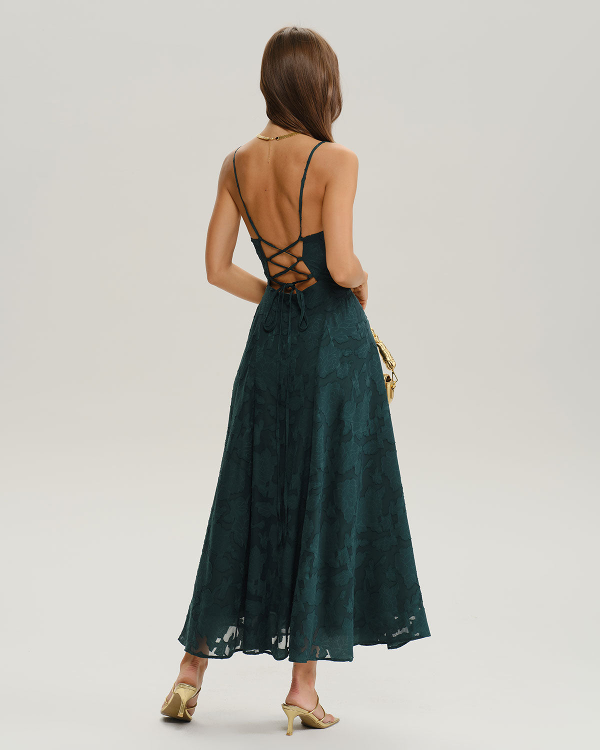 Carrie Sage A-Line Slip Maxi Dress