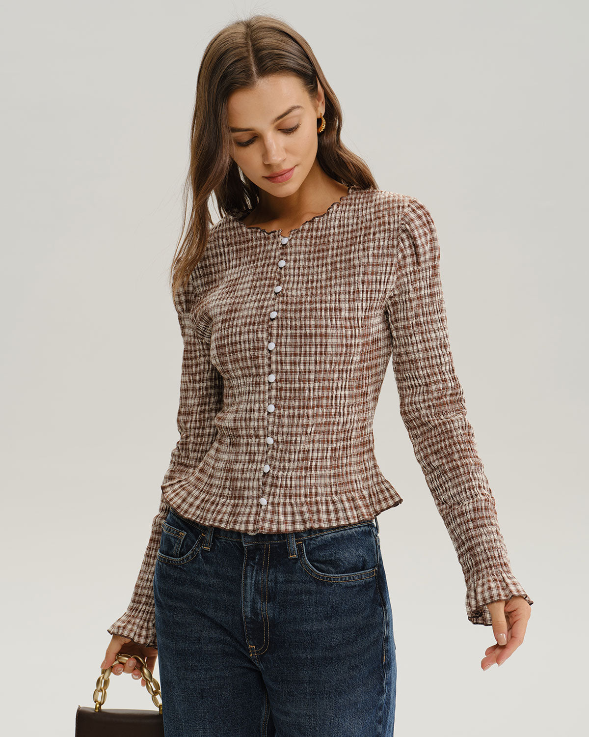 Emory Chic Plaid Blouse