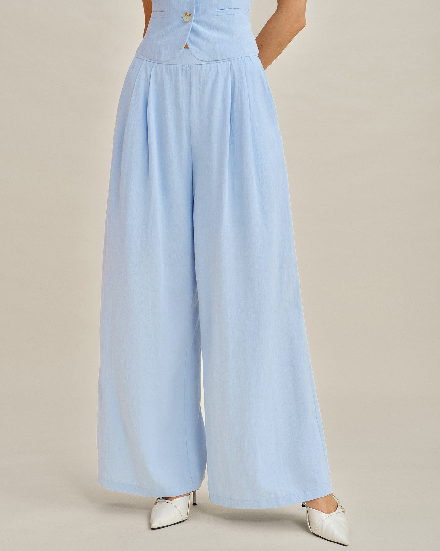 Sky Classic Straight Pants With Pockets