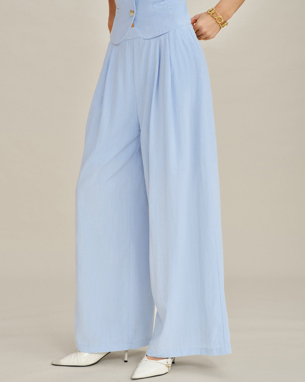 Sky Classic Straight Pants With Pockets